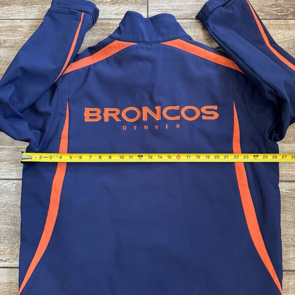 NFL Denver Broncos Blue Orange Full Zip Jacket Coat Size XL Mens Football - Picture 8 of 12